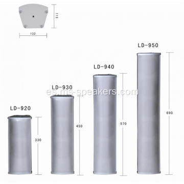 Altavoz de columna Lloy PA de aluminio de 20-50 W
